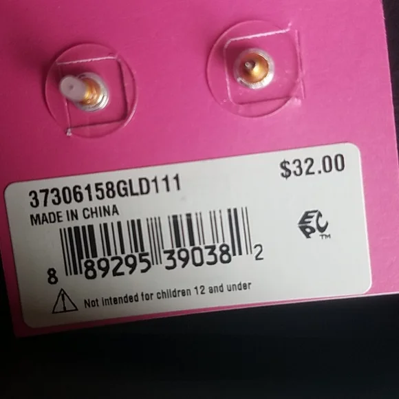 Betsey Johnson fish skeleton bone earrings - Picture 3 of 4